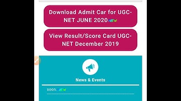 UGC nta net exam june 2020 admit card download|