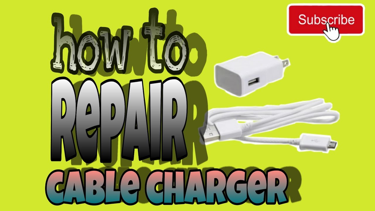 how to repair cable charger YouTube