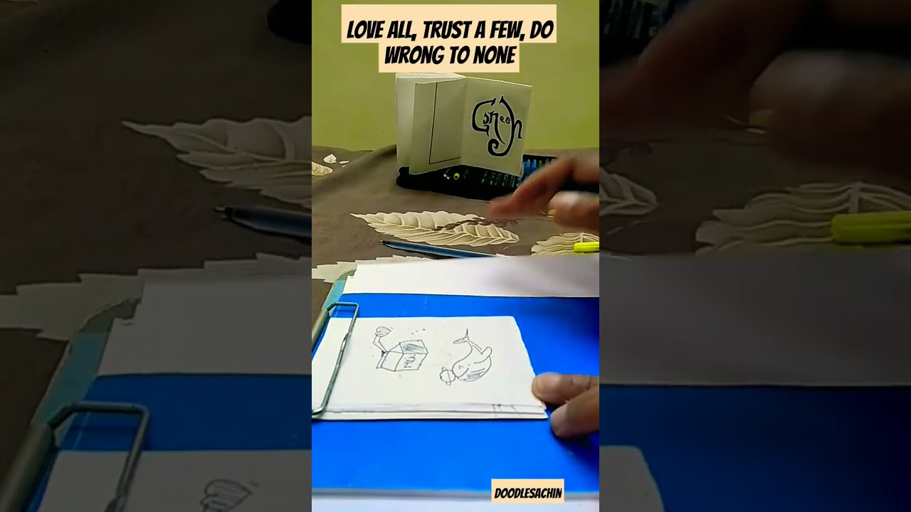 Love dolphin doodle | learn doodle with dolphin 