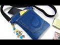 Recyclage de sacs en jeans diy sans couture ni couture  comment fabriquer un sac  main  partir de vieux denim en 10 minutes