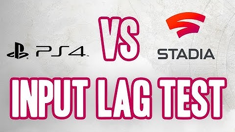 PS4 Pro vs. Google Stadia Input Lag Test with Destiny 2