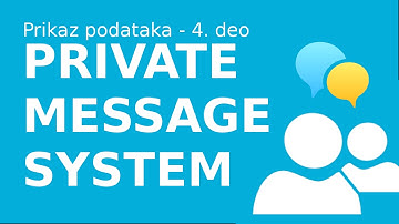 PHP PDO Private message system - 4. deo - prikaz podataka