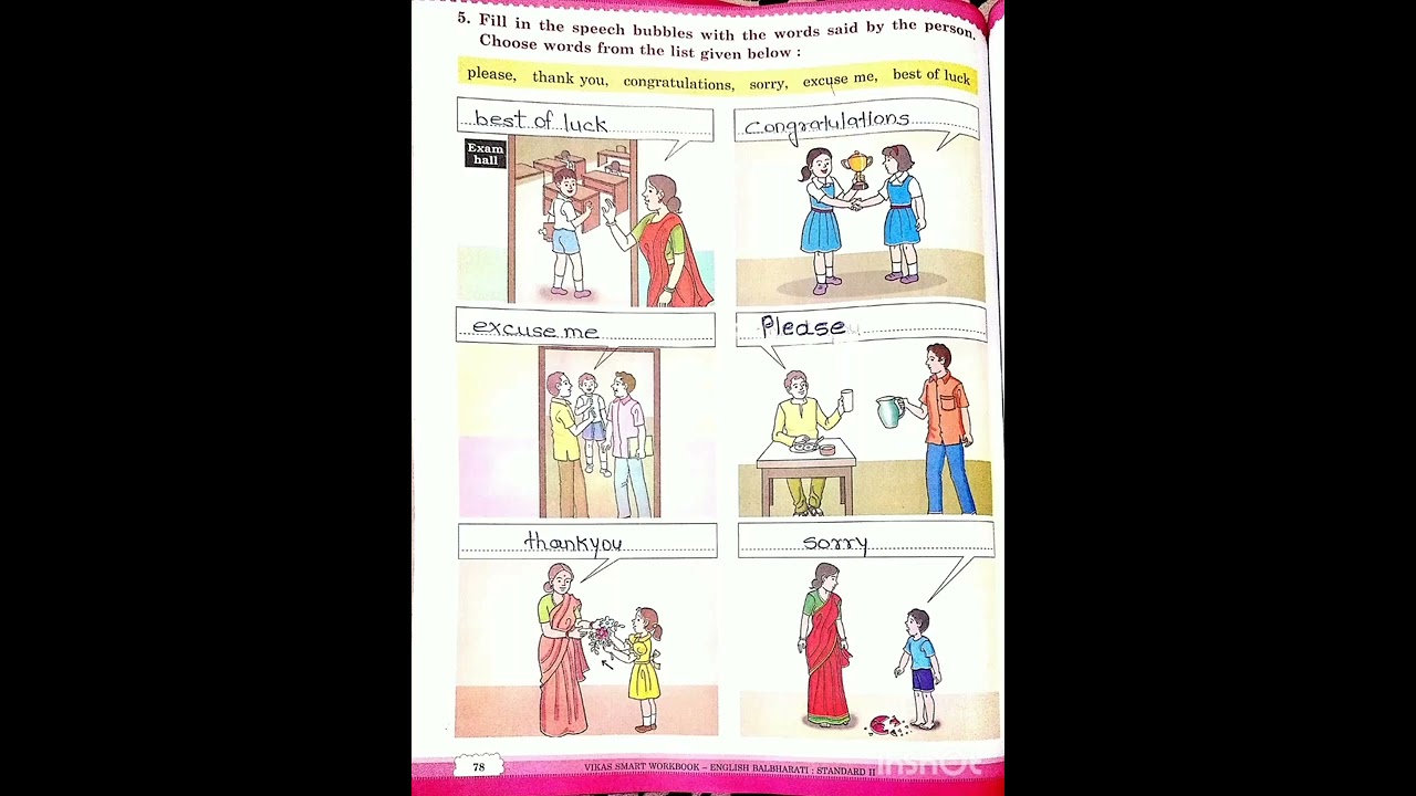 Std-2nd ll Sub:- English Lesson no.3.7 ll LET'S SPEAK llQuestionandanswerof workbook