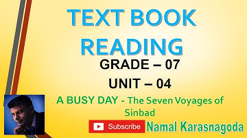 GRADE 7 |  UNIT 4 | A BUSY DAY  - The Seven Voyages of Sinbad