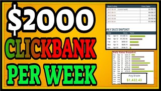 Zero To $2,735.33 Per Week With Clickbank Affiliate Marketing - Real People With Real Results
