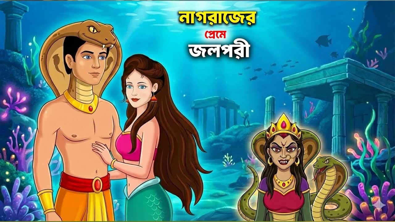 জলপরীর ভালোবাসায় নাগরাজের মুক্তি | Nagraj & Jolpori Love Story | বাংলা রূপকথার কার্টুন | Fairy Tale