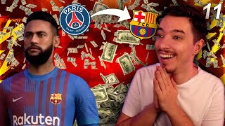 NEYMAR REVINE LA FC BARCELONA! SUPER CAMPANIE DE TRANSFERURI IN CARIERA CU BARCA #11 / FIFA 22