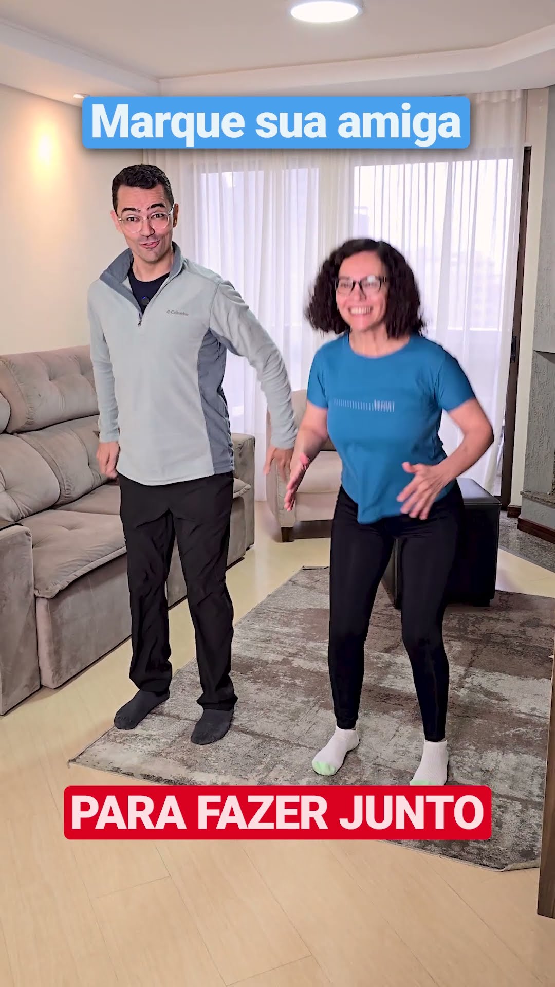 Marque aqui a amiga que vai começar a fazer exercício com você! ?