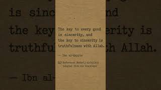 Sincerity starts with truth