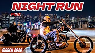 【Fuk_night 】福岡のナイトツーリングが最高過ぎた！【harley davidson】【ハーレー】【ヴィンテージハーレー】