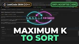 PROBLEM OF THE DAY LEETCODE 3644. Maximum K to Sort a Permutation WITH C++ 23-10-2026