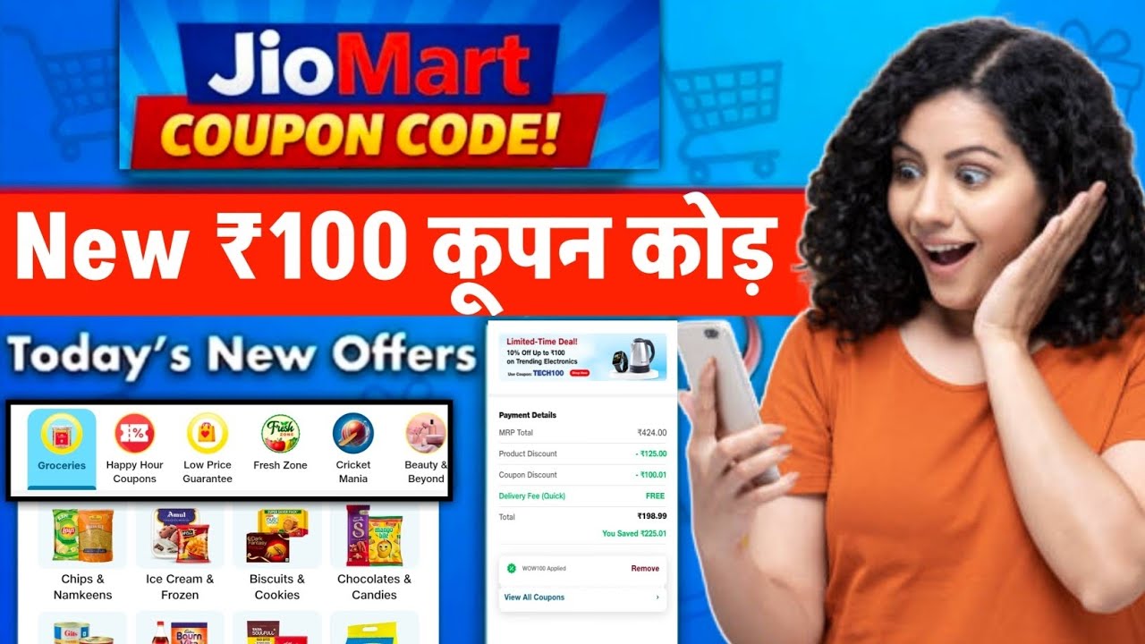 JioMart Coupon Code Today 100 Rs Off | Jio mart offers Today.