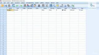 002. SPSS Variable Type Numeric Defining Names, Width, Decimal & Labels for variables