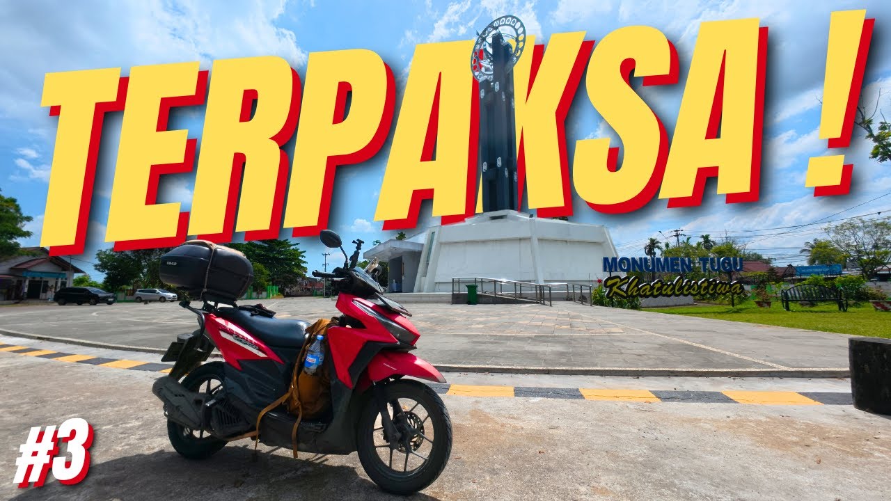 TERPAKSA GANTI BAN di Pontianak! Ujian Pertama KALIMANTAN | Touring JAKARTA - IKN Vario 125 | Ep.3