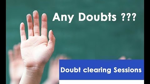 Doubt Clearing Session
