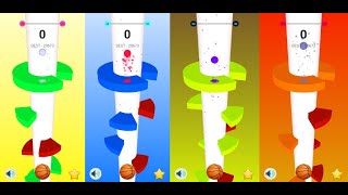Color Helix Jump 3D Game Play screenshot 2