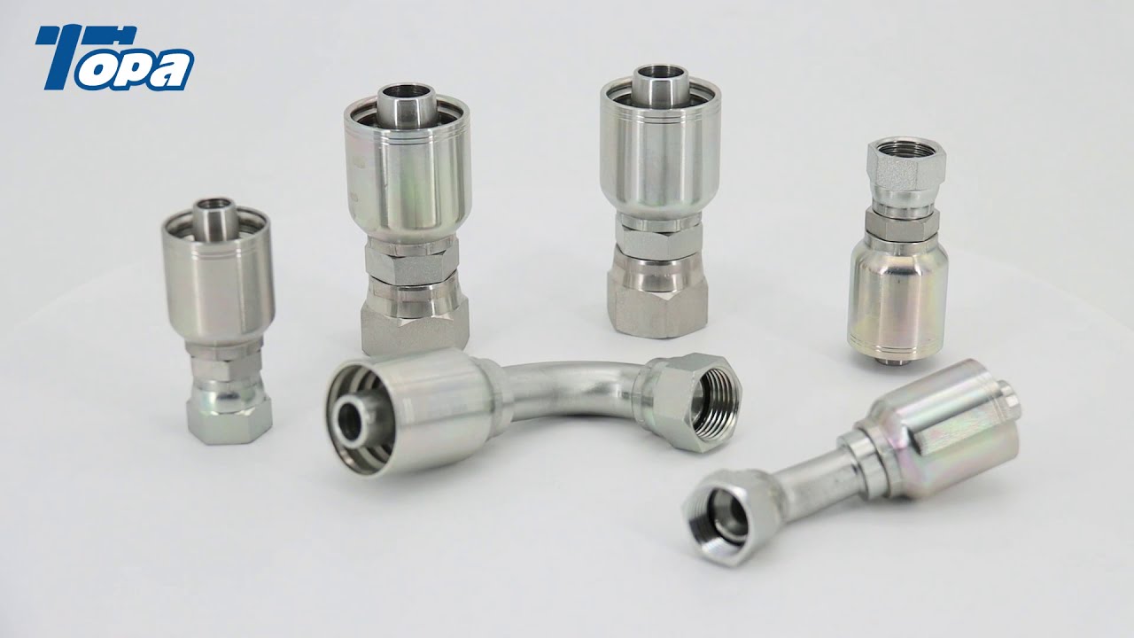 One piece hydraulic fittings jic thread hydraulic hose fititngs