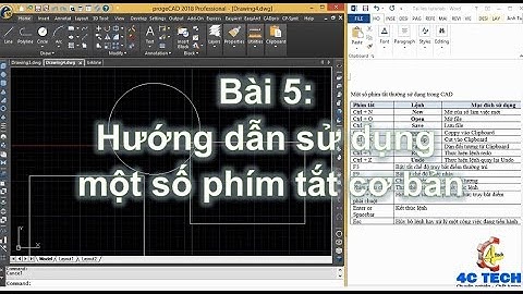 progecad tutorials #5 | Hướng dẫn sử dụng một số phím tắt cơ bản trên progecad