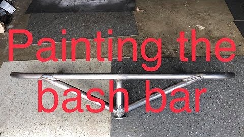 painting the rear bash bar