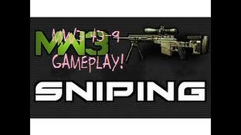 MW3 Drop Zone Sniping! Amazing game, 43-9!