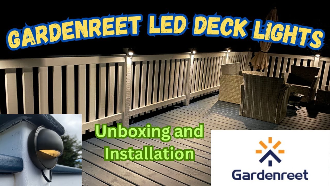 Низковольтные светодиодные светильники для террасы GARDENREET — распаковка и установка