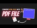 The ultimate guide to converting HTML to PDF with Javascript🔥