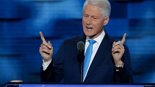 President Bill Clinton's  speech at 2016 DNC in Philadelphia July 26, 2016.