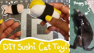 DIY Sushie Catnip Bell Cat Toy | Easy Sew Cat Toy