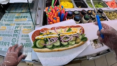 Subway Sandwiches POV Working For 1 Hour