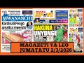 Magazeti Ya Leo Machi 2 2026 Jumatatu Magazeti Ya Michezo Leo Asubuhi Ijumatatu CHANJO YA VVU Magazeti Ya Leo Machi 2 2026 Jumatatu Magazeti Ya Michezo Leo Asubuhi Ijumatatu CHANJO YA VVU