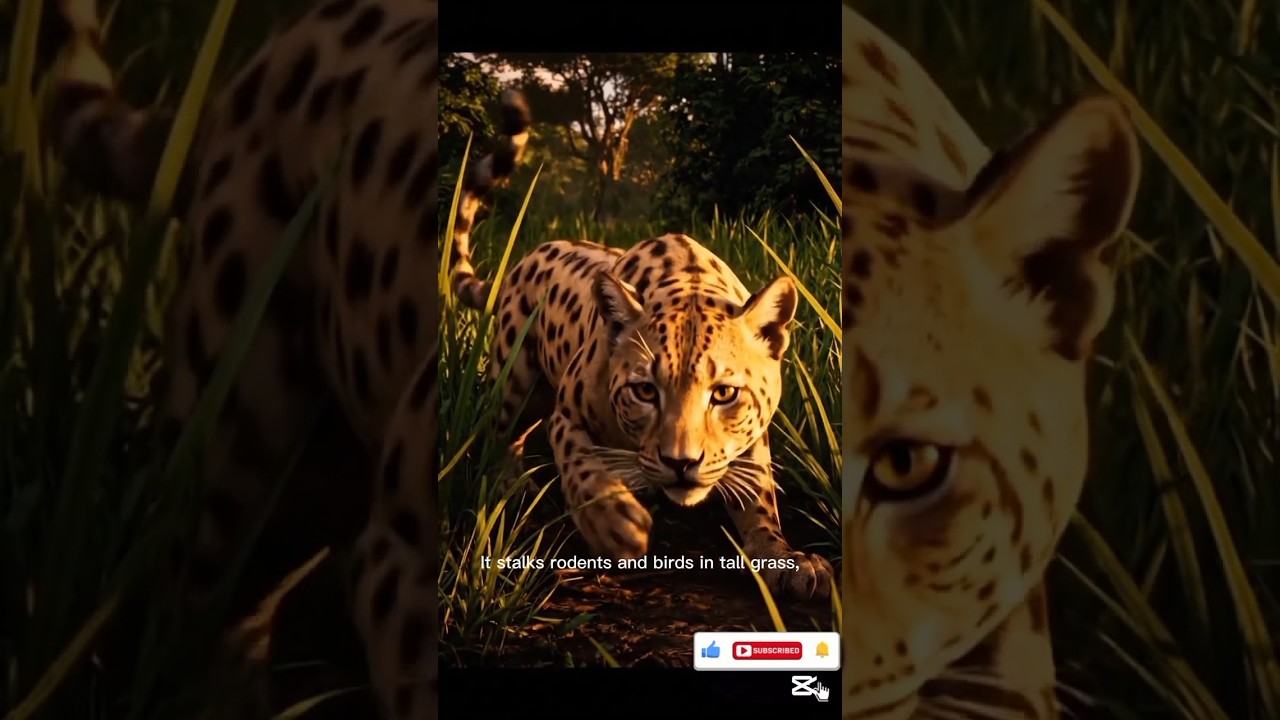 Jungle Cat’s Silent Strike at Dusk | Deadly Hunt in Tall Grass 