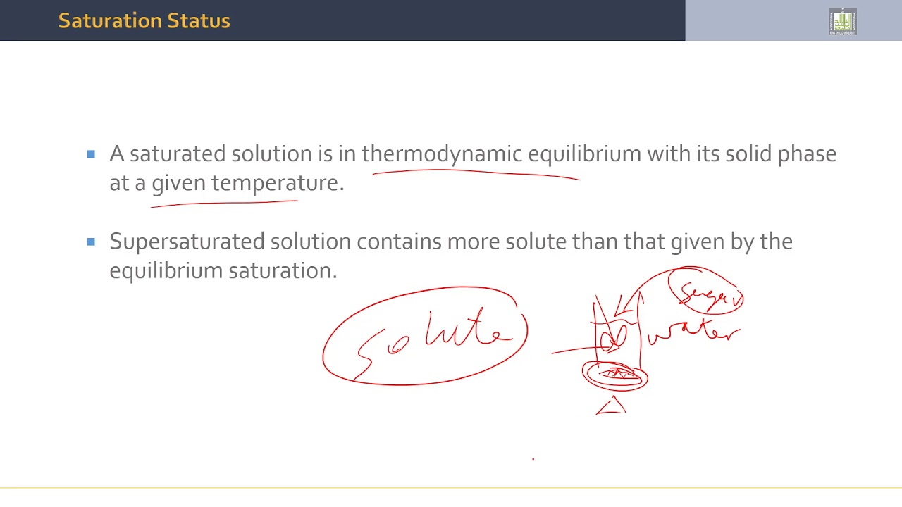 Separation Processes | 3-3 | Solutions Characterization - YouTube