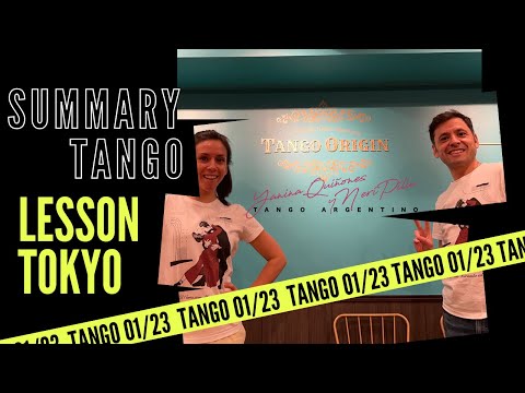 Summary Tango lessons Tokyo Yanina y Neri