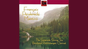 Quartet for Clarinet and String Trio: I. Notturno, adagio