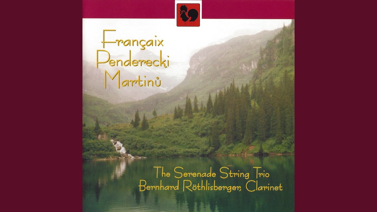 Quartet for Clarinet and String Trio: I. Notturno, adagio