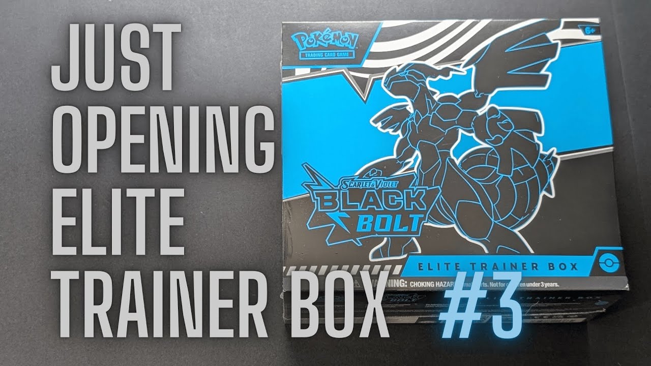 Just Opening – Pokémon Black Bolt Elite Trainer Box #3 (No Talking)