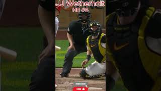 JJ Wetherholt SMOKES A GAME-TYING HOME RUN! 6TH HOME RUN OF THE SEASON! #baseball #mlb #shorts