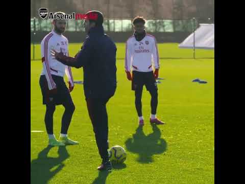 M.Arteta first training - YouTube