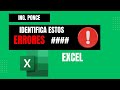 Solucionar e identificar Errores comunes en Excel de formulas y funciones