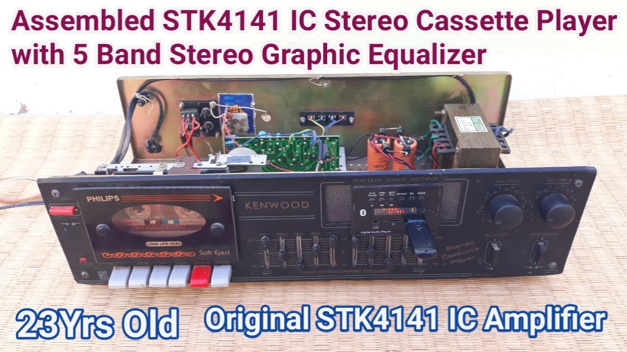 Assembled STK4141 IC Stereo Cassette Player with 5 Band Stereo