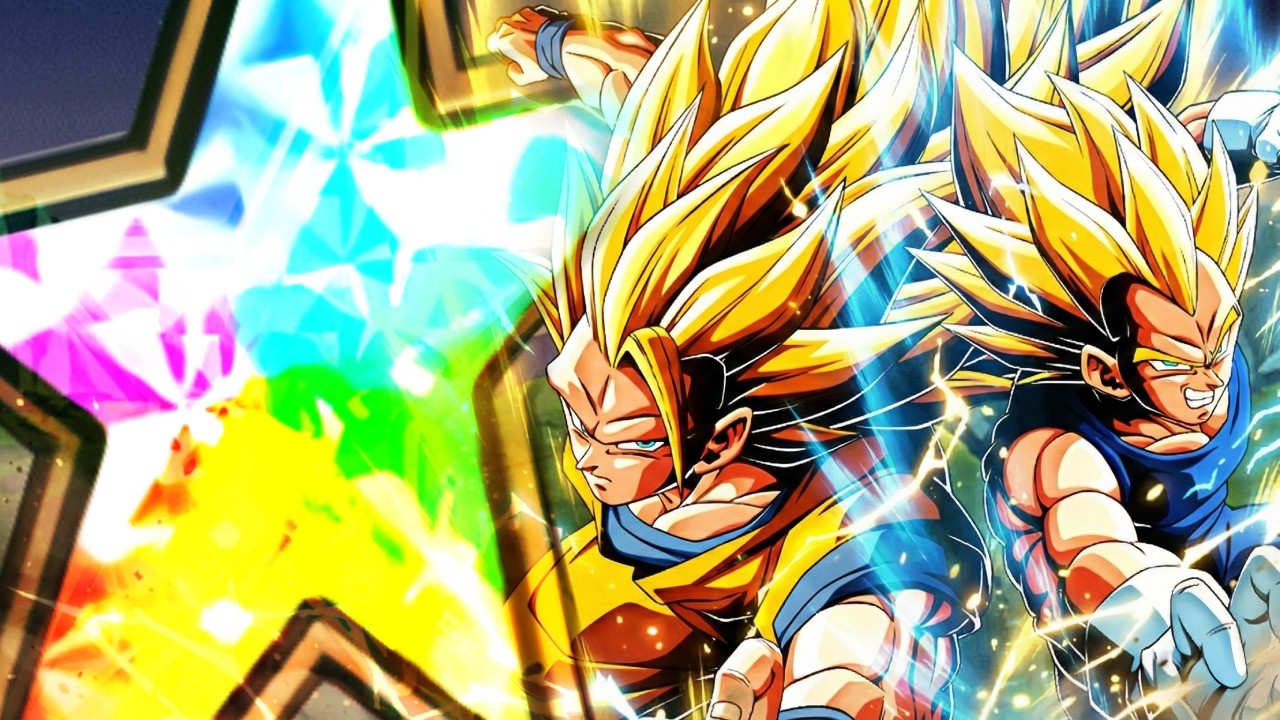 GRAZIE DOKKAN!! 100% EZA LR SSJ3 GOKU e SSJ2 VEGETA SHOWCASE LINK LVL 10! DBZ: Dokkan Battle