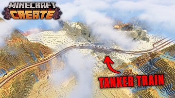 I Built A 3K DESERT RAILWAY In Minecraft Create Mod