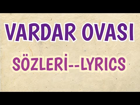 Vardar Ovası Sözleri Lyrics