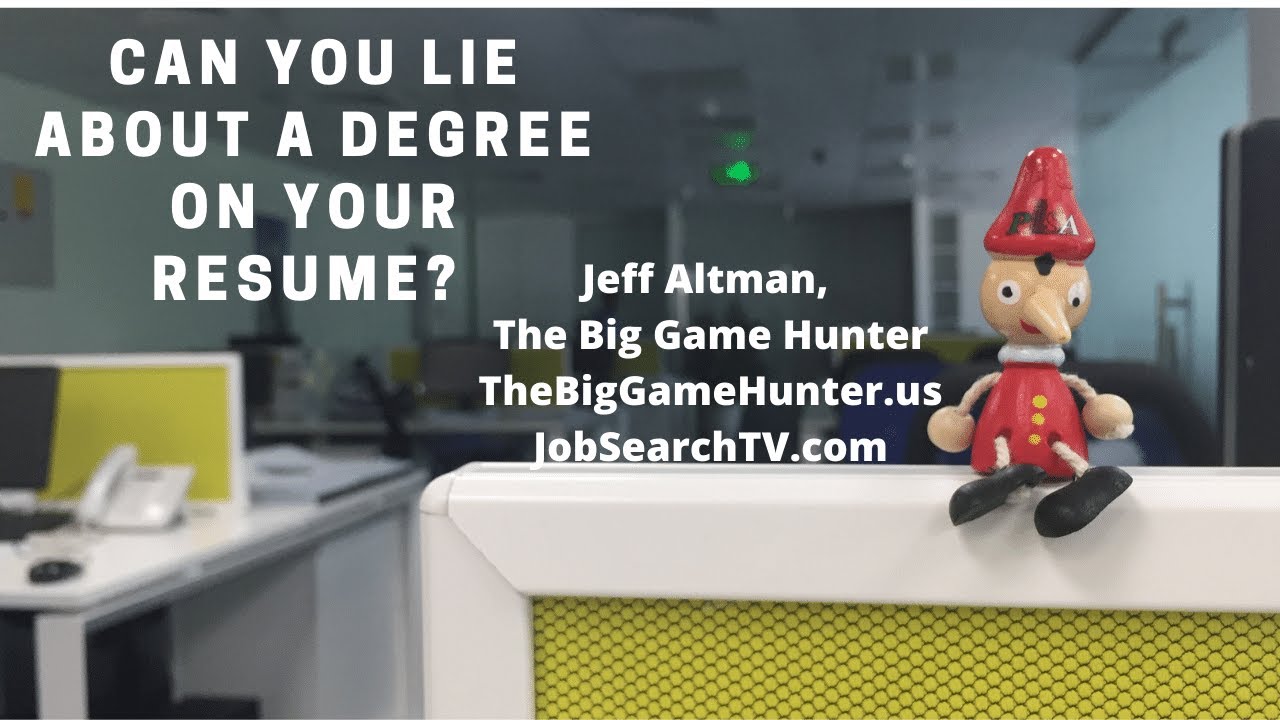 Can You Lie About a Degree on Your - Maxresdefault