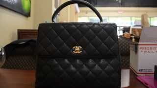 PRE-OWNED CHANEL KELLY HANDBAG JUMBO CAVIAR BLACK - Boca Raton Pawn 