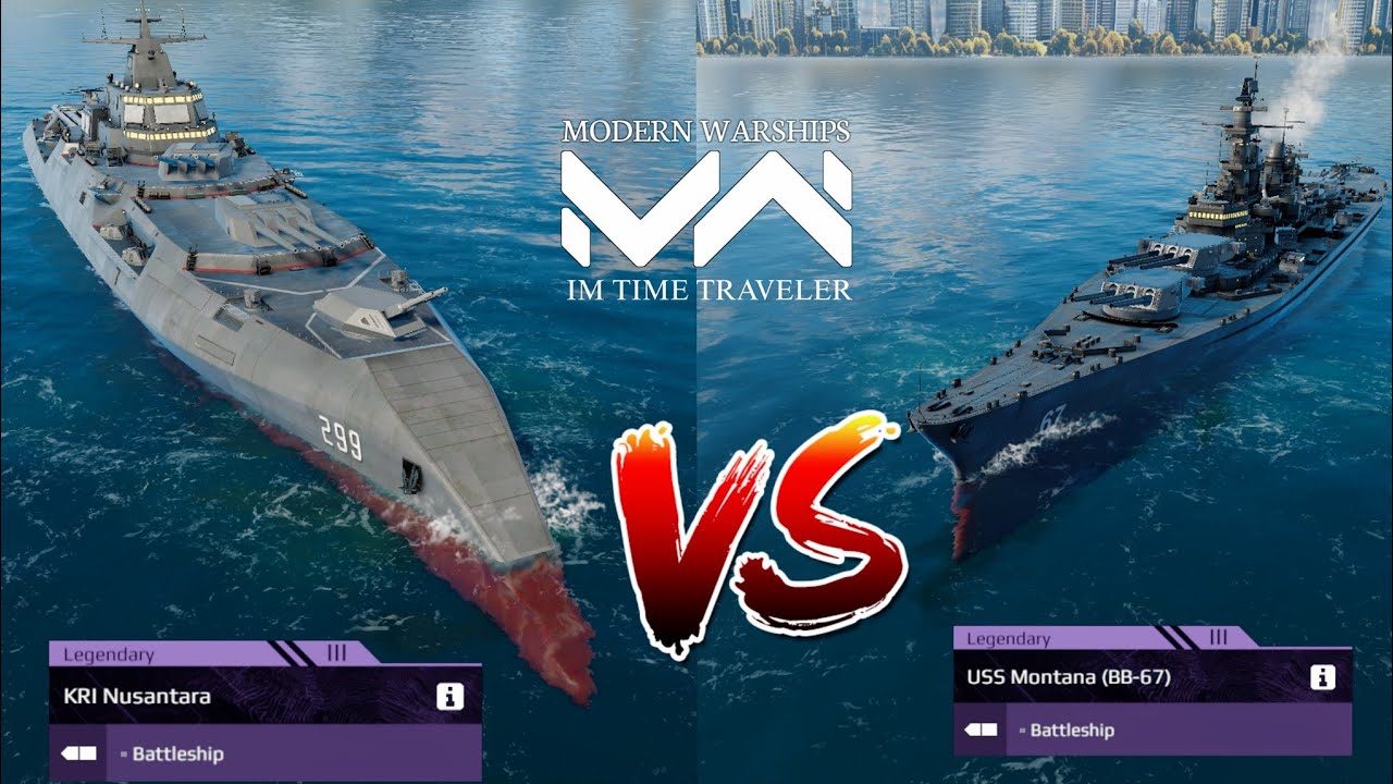KRI Nusantara Vs USS Montana 🔥 | Modern Warships