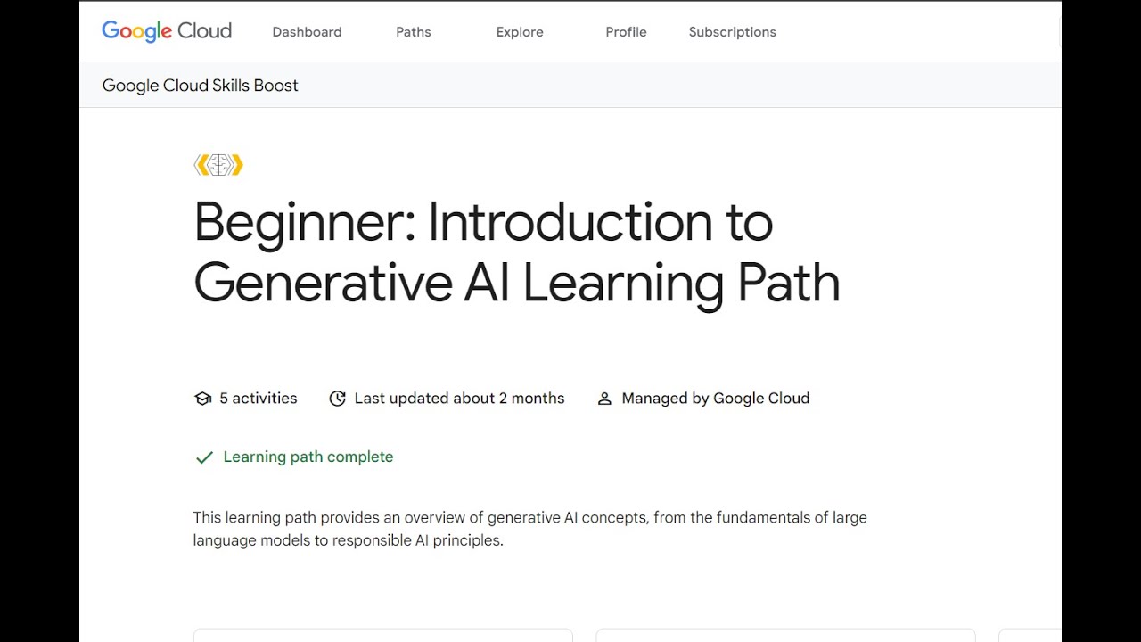 INTRODUCTION TO GENERATIVE AI BEGINNER QUIZ - YouTube