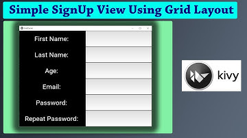 9 | Creating Sign-Up View Using Kivy Grid Layout | Python Kivy Tutorial in Tamil