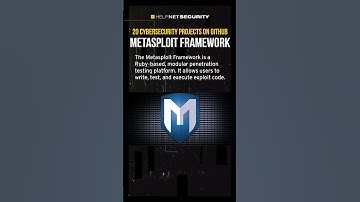Cybersecurity projects on GitHub you should check out: Metasploit Framework #cybersecurity #shorts