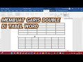 Tutorial Membuat Garis Tabel di Word Menjadi Garis Double (Garisnya Ada 2)